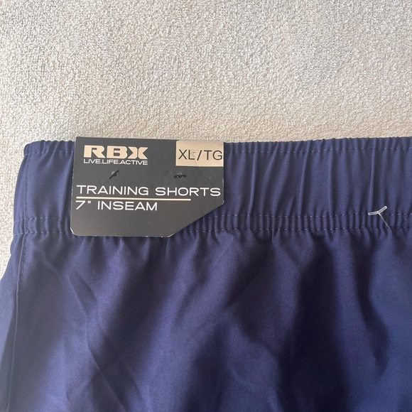 NWT RBX Active Men’s Training Shorts 7” Inseam XL Blue - Picture 11 of 12